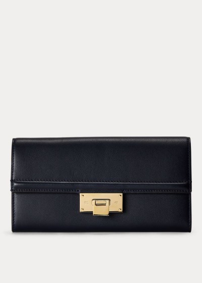 Dámské Peněženka Ralph Lauren Calfskin Hinge-Lock - 04769-IMFN